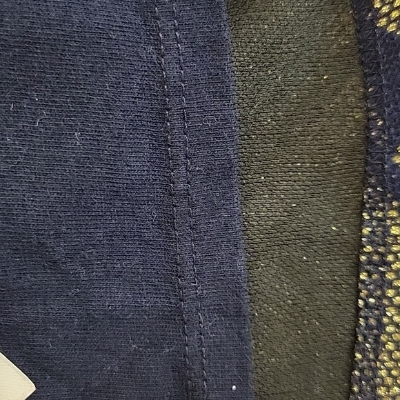 Billieblush Navy and Gold Sheath Dress with Bishop Sleeves Girls Sz 6 - Picture 7 of 7